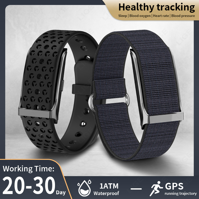 Health Wellness Bracelet - LIGE Relógio Inteligente Monitor de Freqüência