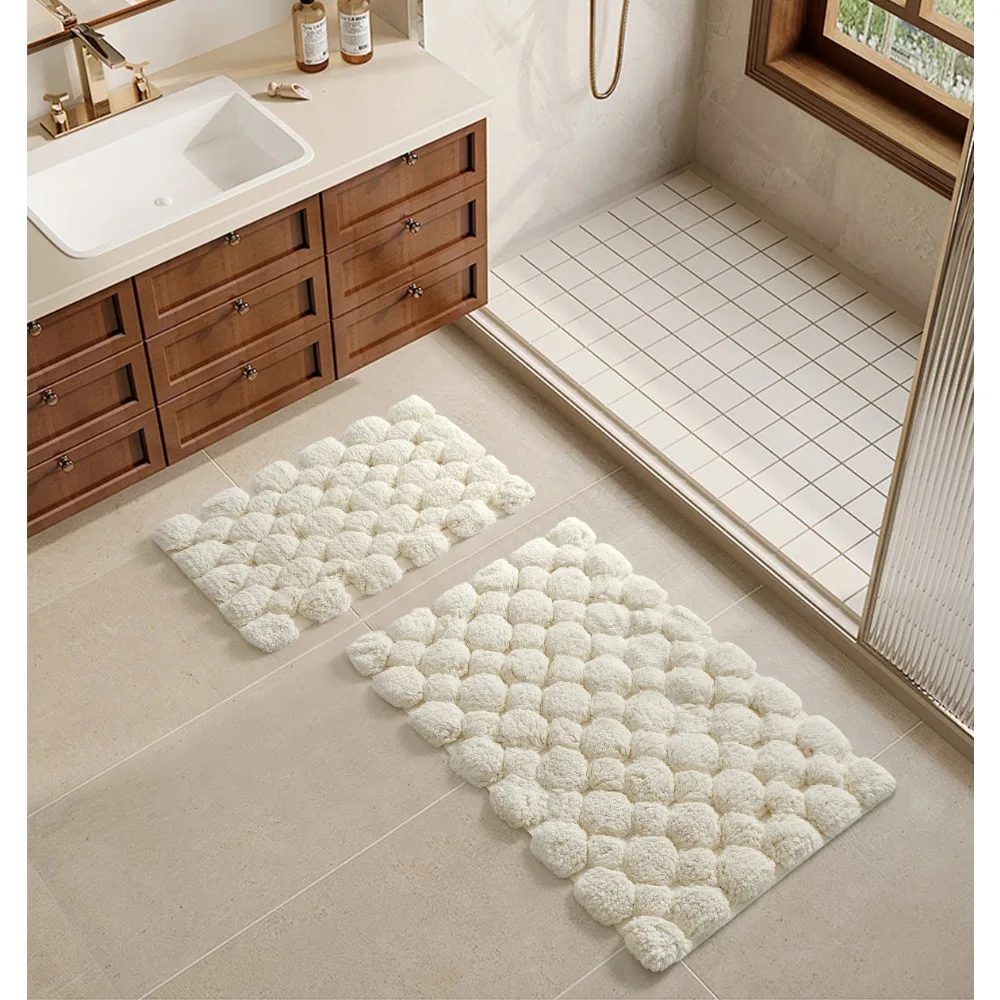 Conjunto de tapete de banho de - Bamboo Bath Mat avaliação e preço