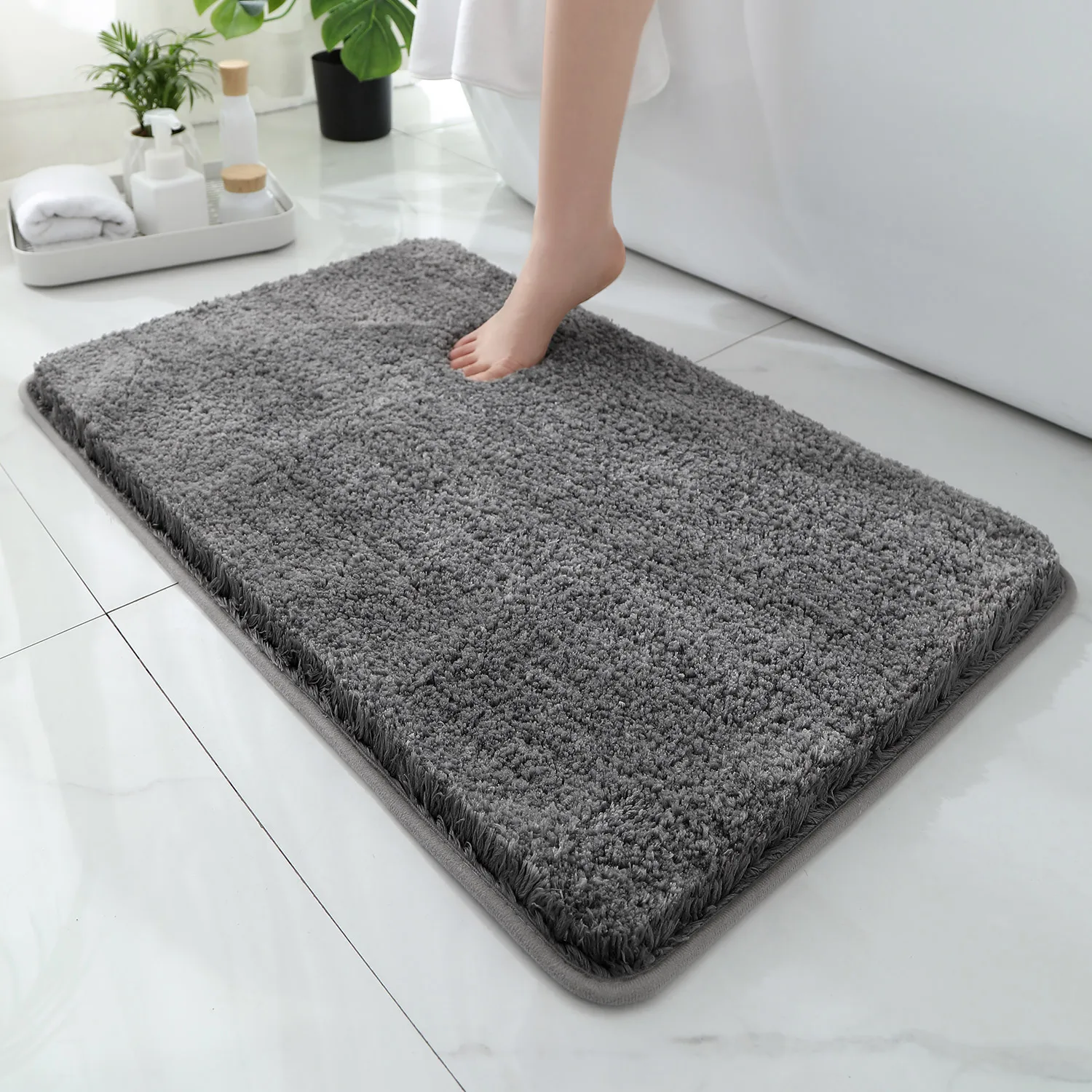 Tapete de banheiro arredondado - Bamboo Bath Mat avaliação e preço